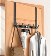 CHAUNCEY HOME Long Over The Door Hooks with 15.75-inch Arms for Easier Access by Women, Heavy Dut...