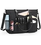 Teacher Tote Bag Laptop Bag for Women 17 Inch Laptop Work Bag with Compartment Large Computer Bag...