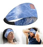 Sleep Headphones, BULYPAZY Tie Dye Bluetooth Headband Headphones with HD Stereo Speakers &amp; Elasti...