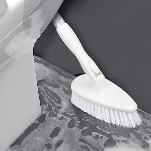 clean behind toilet