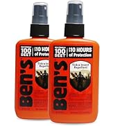 Ben's Tick &amp; Insect Repellent - Travel Size Bug Spray with 100% DEET for Mosquitoes, Ticks &amp; More...