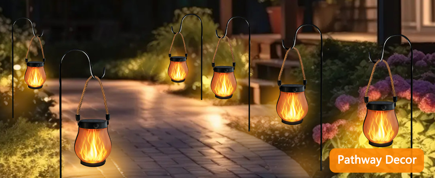 Solar Lantern Lights Outdoor Waterproof