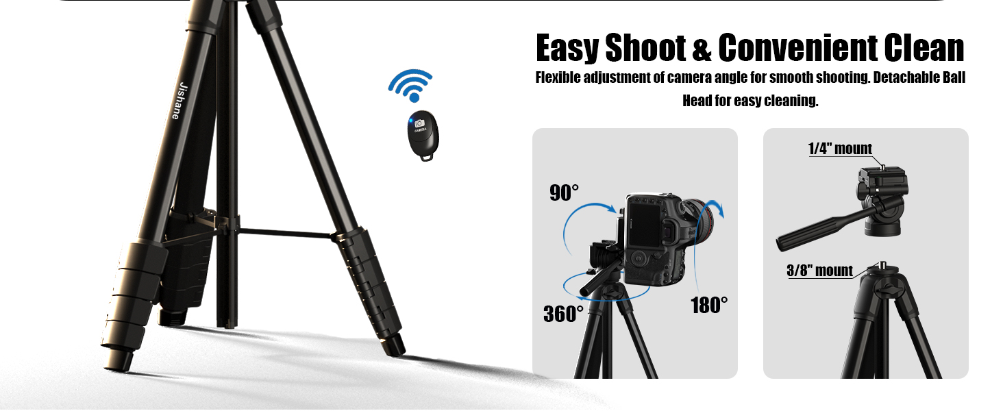 Multi-angle adjustable camera tripod