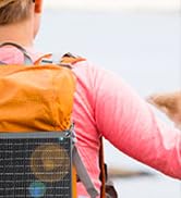 GrnOas.E 20W Portable Solar Panel with USB-C USB-A Outputs for Phone,Ipad,Power Bank,Small Fan,IP..