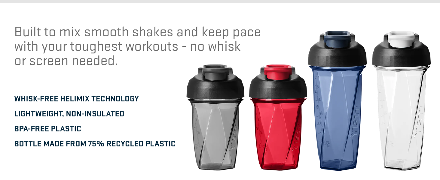 built to mix smooth shakes - no whisk needed.