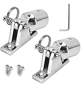 GaiRen Bimini Top Hardware, Deck Hinge with Quick Release Pin, Eye End Cap, 316 Stainless Steel F...
