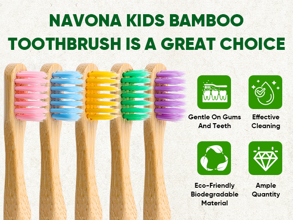 kids toothbrush bamboo toothbrushes