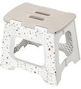 Vigar Compact Foldable Stool, 12-1/2 inches, Lightweight, 330-pound Capacity Non-Slip Folding Ste...