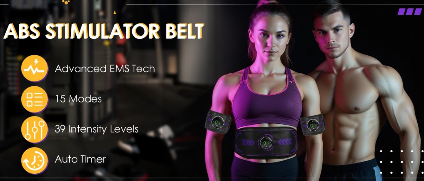 OUJEALEE Abs Stimulator Belt