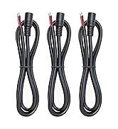 16AWG DC5525 Power Cable, 5.5mm x 2.5mm Female Barrel Plug Connector,3.3ft DC Power Cord for CCTV...