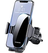 Miracase Upgraded Wider Clamp Phone Holders for Your Car, Metal Hook Air Vent Car Mount [Thick Ca...