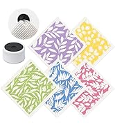 SUPERSCANDI Swedish Dishcloths With 100% Recycled Plastic Hanger - Reusable Paper Towels Washable...