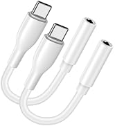 USB C to 3.5mm Samsung S24 Headphone Adapter for Samsung Galaxy S23 FE Ultra Plus S22 S21 A15 A25...