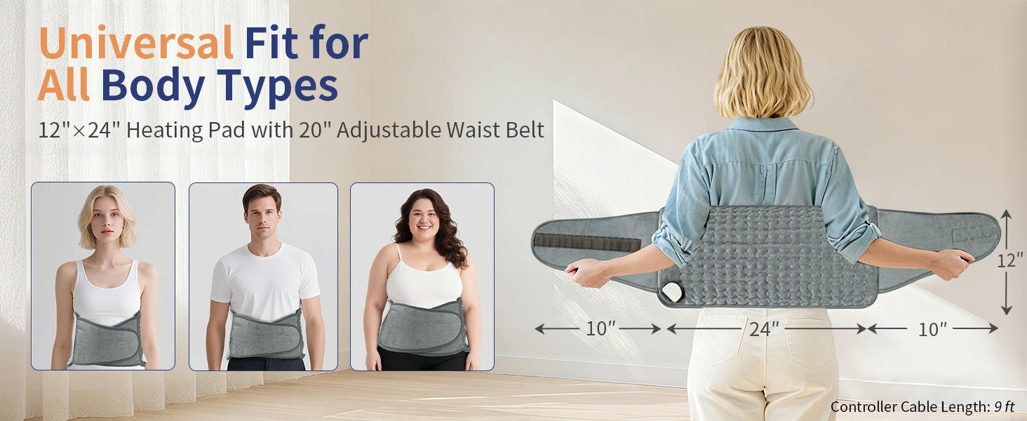 heating pad for back