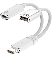 Jadebones USB C to USB OTG Cable and Charger Adapter, 2-in-1 USB-C Splitter with 100W Fast Chargi...