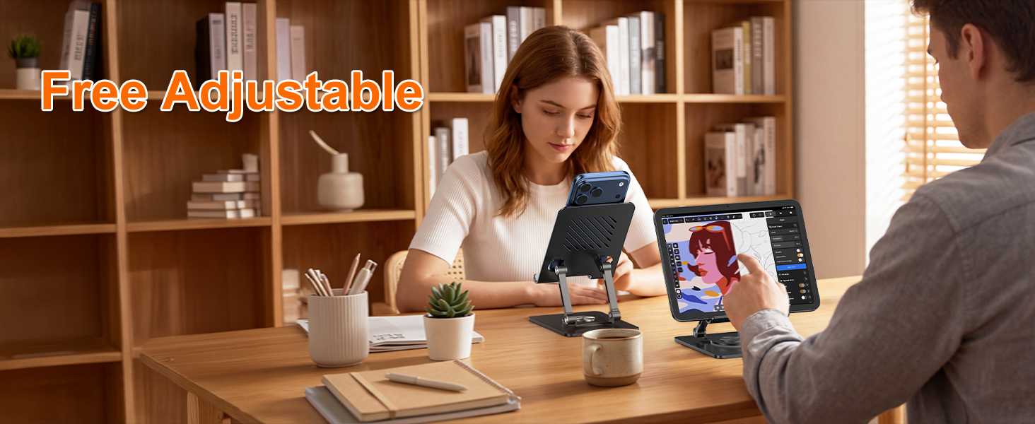 360° Rotating Aluminum Tablet Stand for Desk