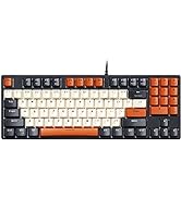 havit Mechanical Keyboard, Wired Compact PC Keyboard with Number Pad Red Switch Mechanical Gaming...
