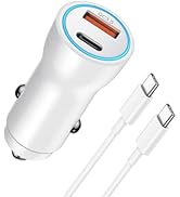 Car Charger for iPhone 16 15, [Apple MFi Certified] 43W Car Charger USB C Fast Charge with 3.3 FT...