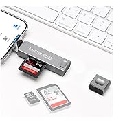 3in1 SD Card Reader for iPhone Trail Game Camera iPad MacBook,[NO APP][Plug-and-Play],Micro SD Ca...