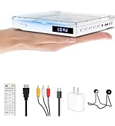 Mini DVD Player, HDMI / RCA Output with Mini DVD Players for TV, Supports All Region NTSC / PAL u...
