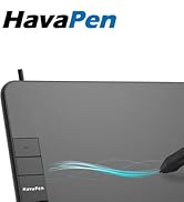 Drawing Tablet Graphics Tablet with 8192 Pressure Sensitivity Battery-Free Pen 6 x 4 inch Tablets...