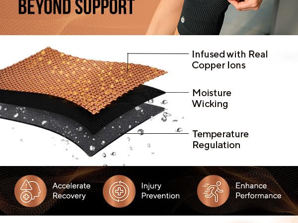 copper knee brace copper knee sleeve copper infused knee brace copper knee compression sleeve