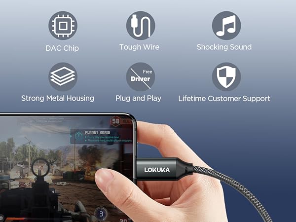 USB-C headphone splitter