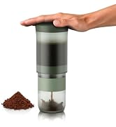 WACACO Prestina French Press Coffee Maker, All-in-one, Sage Green | Permanent Stainless Steel Fil...