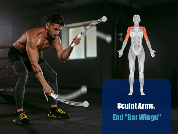 weighted ropeless battle ropes