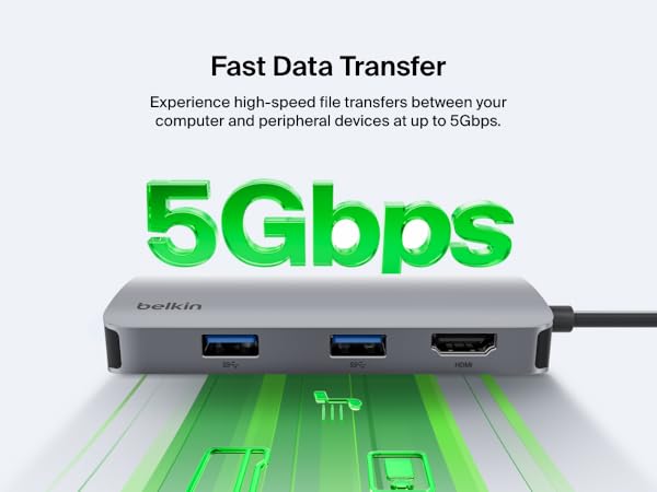 Belkin Connect USB-C 5 in 1 multiport hub