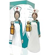 Mingzhang Nurse Gifts Figurine, Angels Female Nurse Collectible Statue for Office Desk Tabletop D...
