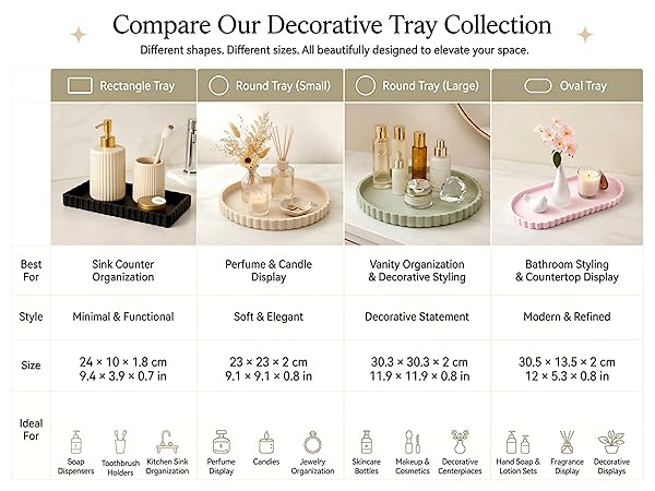 vanity trays for bathroom