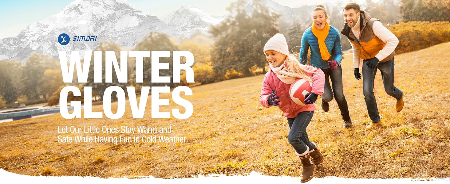  kids winter gloves