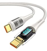 100W USB C to USB C Cable 6.6ft Fast Type C Charger with LED Display PD 5A PD/QC Type C Charging ...