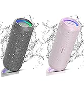RIENOK Portable Bluetooth Speaker 30W Dual Pairing True Wireless Stereo HD Sound IPX7 Waterproof ...