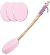 Amazerbath Lotion Applicator for Back, Feet, 4 Replaceable Pads with 1 Long Handled, Back Lotion ...