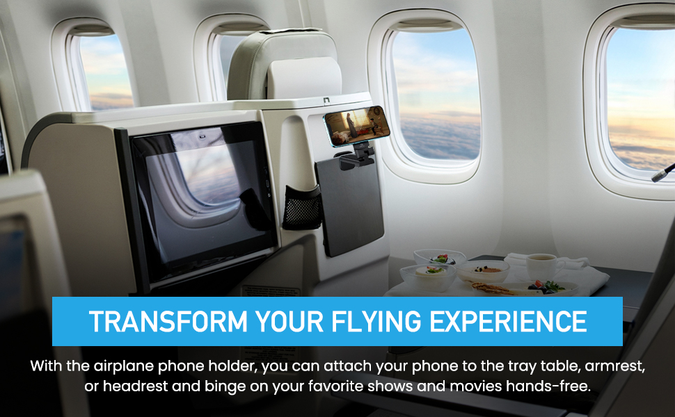 The best way to hold your phone on the airplane effortlessly