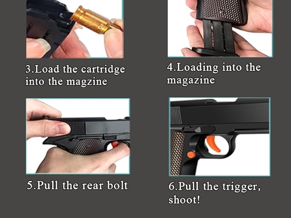 shell ejecting pistol