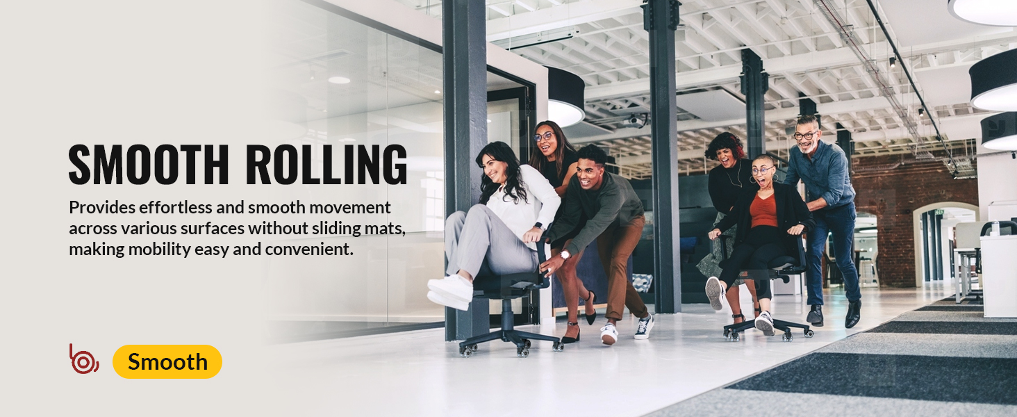 castors set of 5 computer gaming rolling chair wheel for carpet quiet gliding 5 swivel casters 2