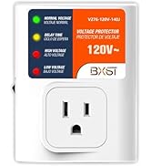 BXST Surge Protector for Home Appliances, 120V 15A Voltage Protector Outlet with 140J Lightning P...