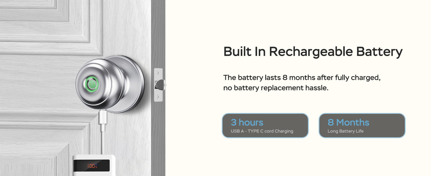 built in rechargeable battery