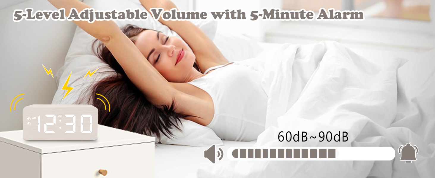 5 Levels Adjustable Volume