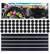 EJDRFN 52Pcs Duck Holder for Jeep,Rubber Ducks Mount for Jeep Dash,Upgraded Hook &amp; Loop Design Du...
