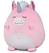 Marsjoy 8" Pink Unicorn Plush Pillow Toy Squishy Stuffed Animal Plushie Pillow Cute Unicorn Hugga...