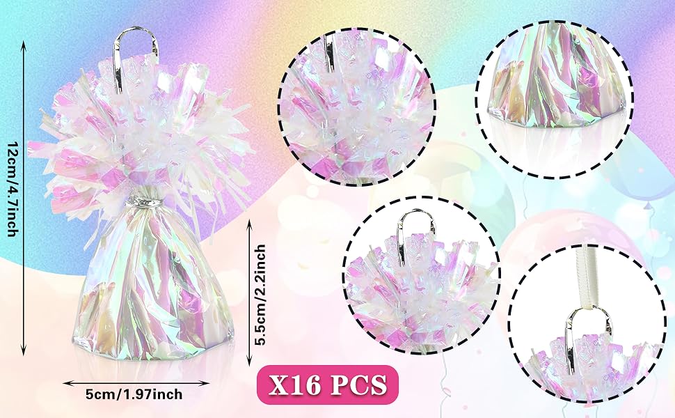 Metallic Wrapped Balloon Weights