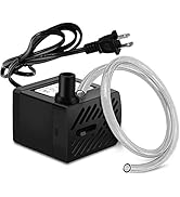PULACO 50GPH 3W Mini Submersible Water Pump for Aquariums, Fish Tank, Pond, Fountain, Hydroponics