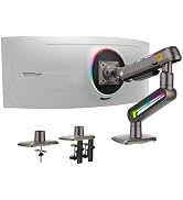 NB Designer Gaming Monitor Arm for 32 to 60 Inches Screen, Load up to 20 kg, VESA 75/100, RGB-Lig...