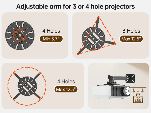 projector wall mount