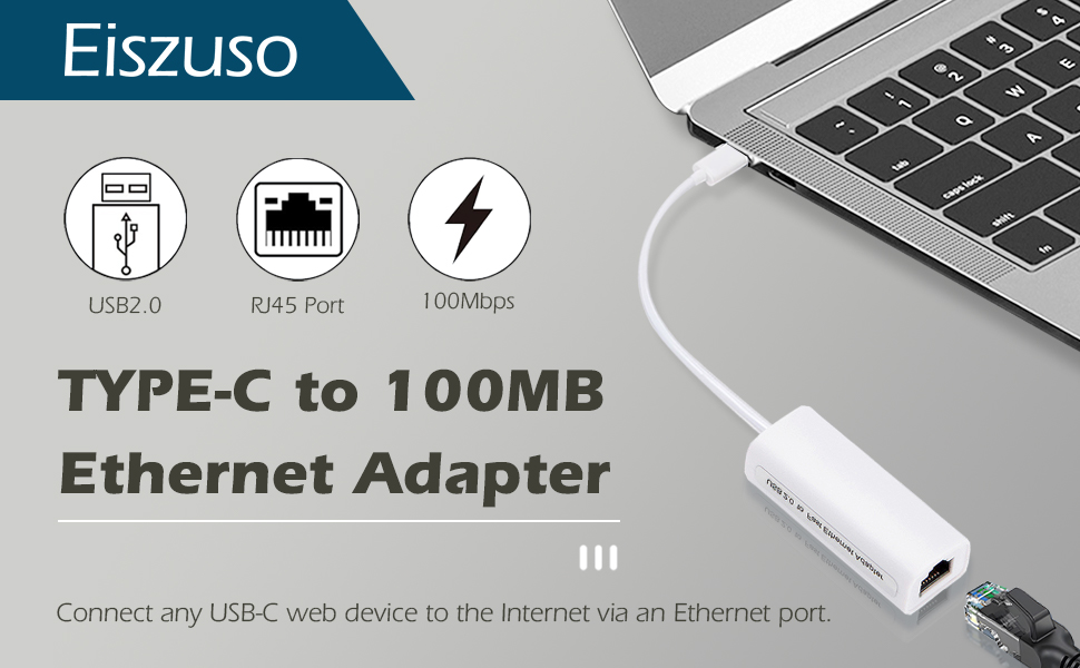 TYPE-C TO 100MB ETHERNET ADAPTER