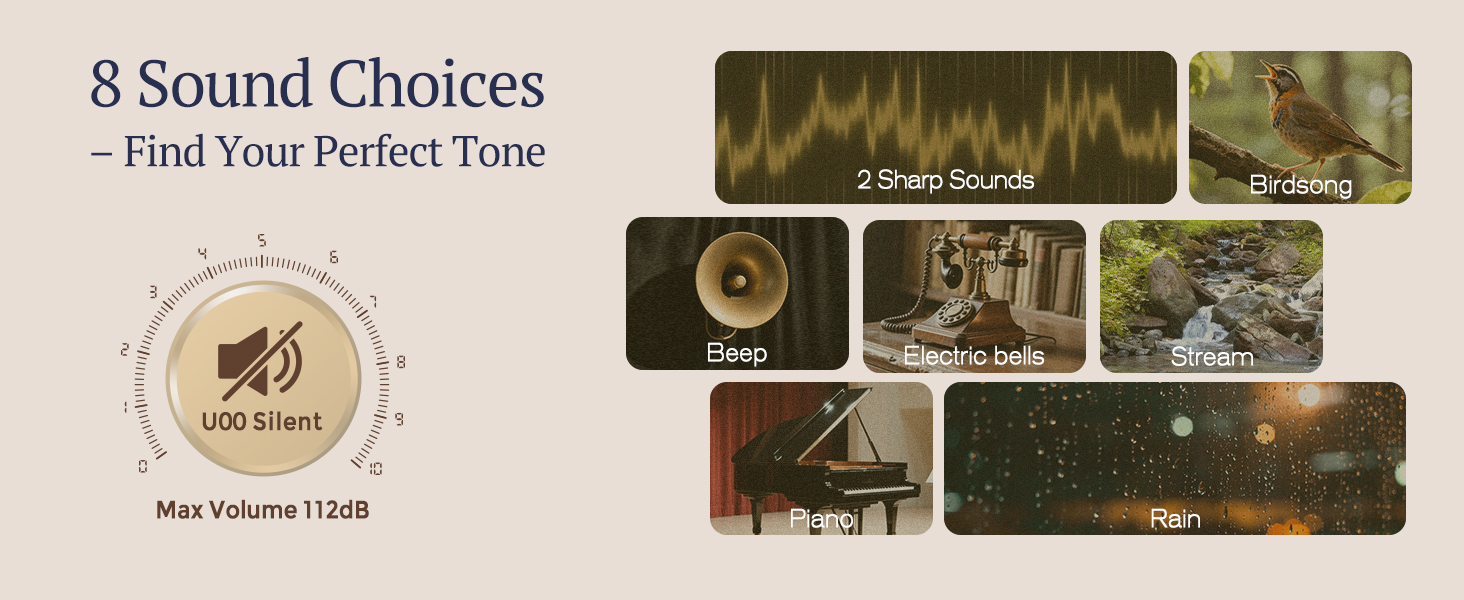 8 alarms birdsong sharp